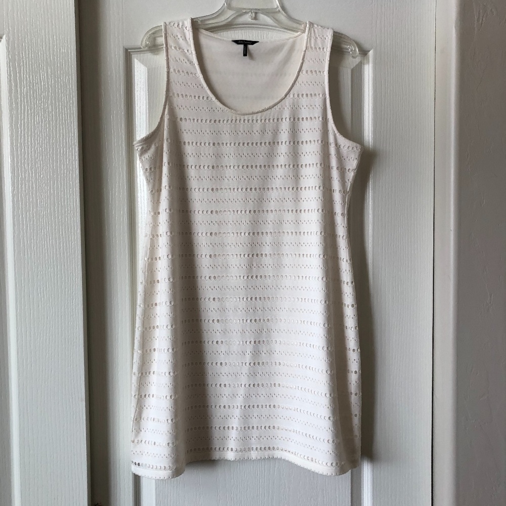 Summer eyelet sheath dress